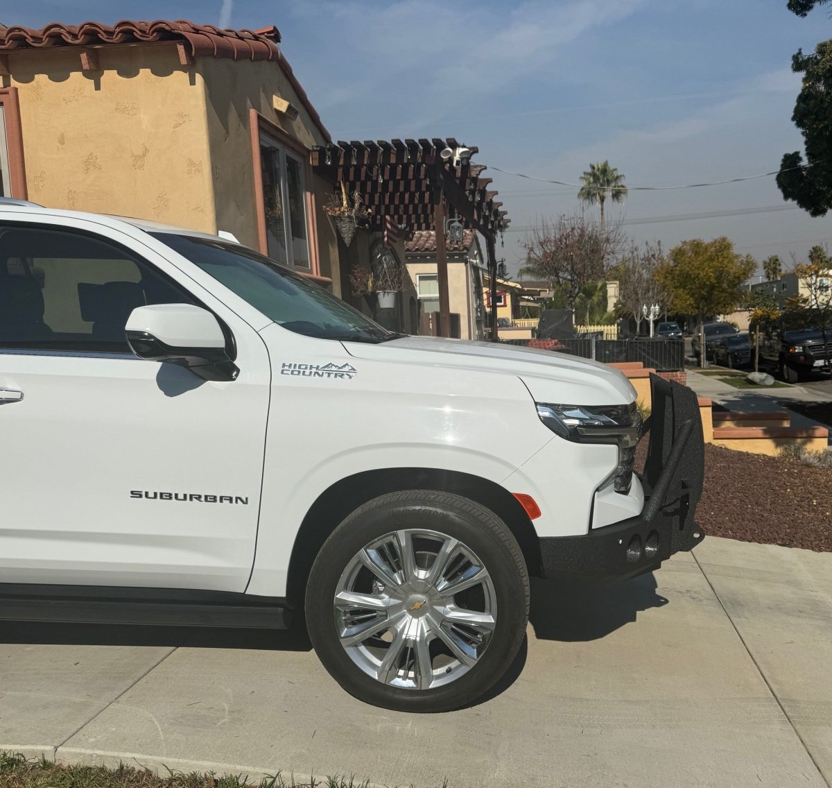 2021 - 2024 Chevrolet Tahoe / Suburban Front Bumper | Parking Sensor Cutouts Available - Iron Bull BumpersFRONT IRON BUMPER