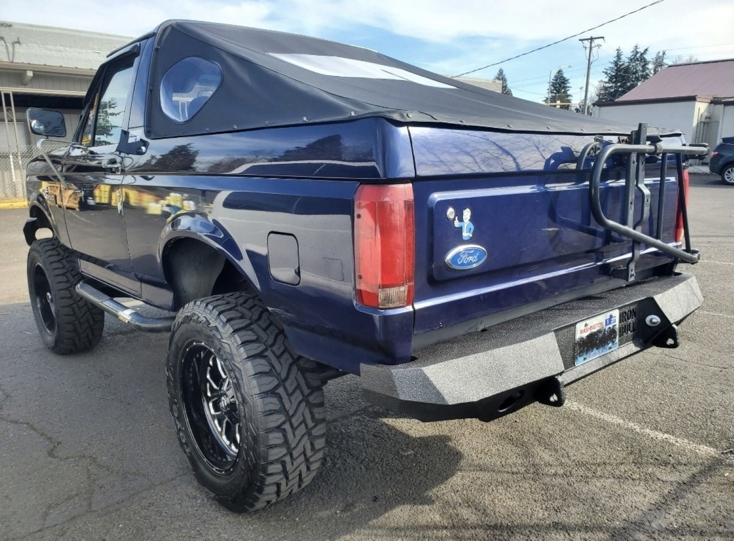 1987-1996 Ford Bronco Rear Bumper - Iron Bull Bumpers